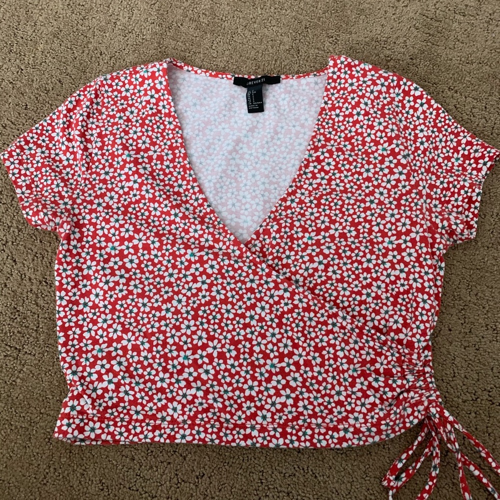 FOREVER 21 TIE FRONT TOP